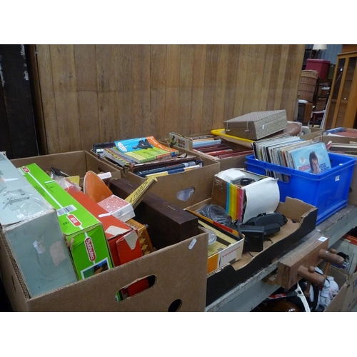 3505 - 10 Boxes, LP Records, Cameras, Subbuteo, Books etc