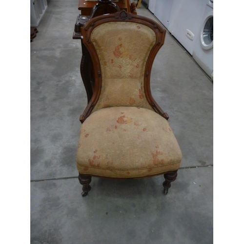 3546 - Victorian Mahogany Nursing Chair