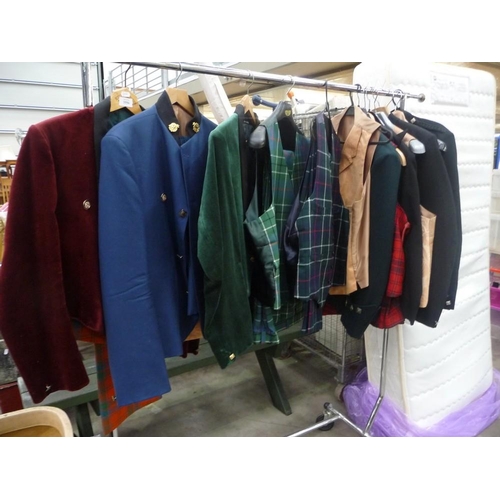 3556 - Assorted Men's Clothing including Dinner Jackets, Tartan Trousers, Kilt Jacket's etc