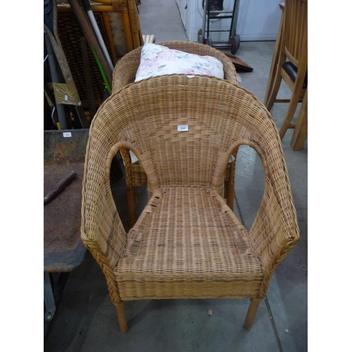 3565 - Pair of Wicker Chairs