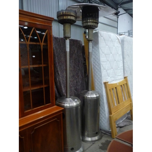 3587 - Two Gas Patio Heaters as found