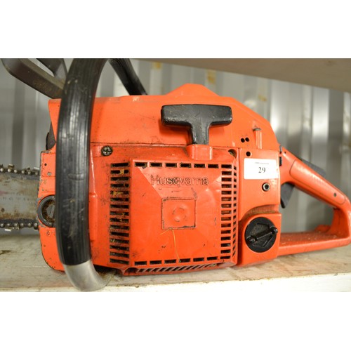 29 - Husqvarna Petrol Chainsaw