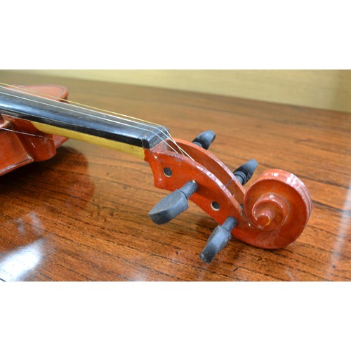 676 - Violin & Bow In Carry Case