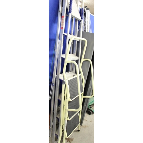 13 - Aluminum Step Ladders, Metal Steps and Vacuum Cleaner