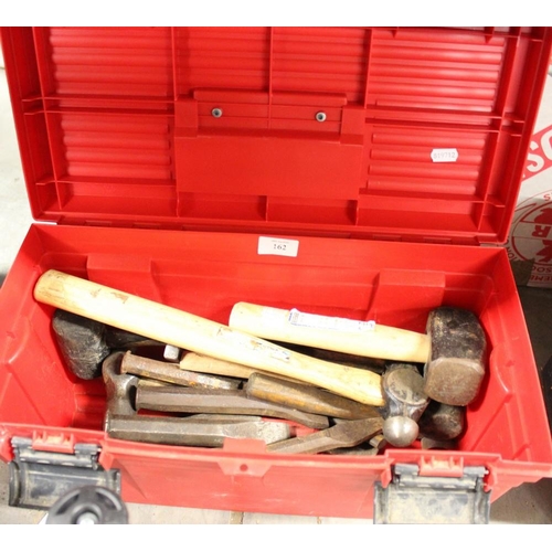 162 - Red Toolbox of Assorted Tools
