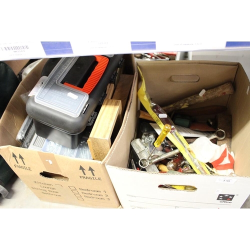 170 - Two Boxes - Assorted Tools etc