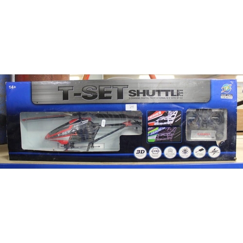 177 - T-Set Shuttle Radio Controlled Helicopter