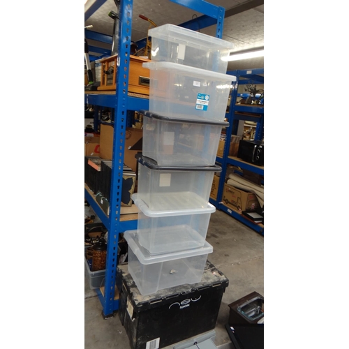 237 - 7 Assorted Storage Boxes