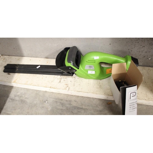 47 - Performance Cordless Hedge Trimmer, 18v 1.7a