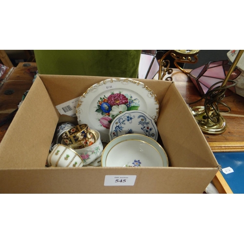 545 - Small Box - Cabinet Cups & Saucers.