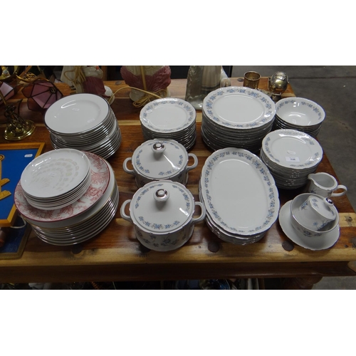 548 - Large Collection of Continental Porcelain Dinnerware.