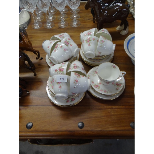 578 - Duchess June Bouquet Tea Set