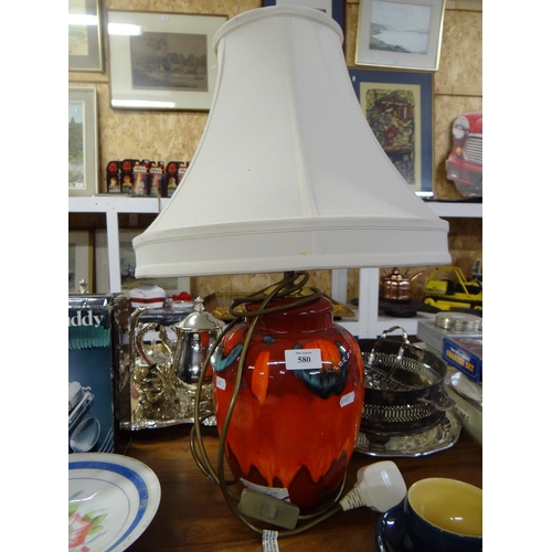 580 - Poole Table Lamp & Shade