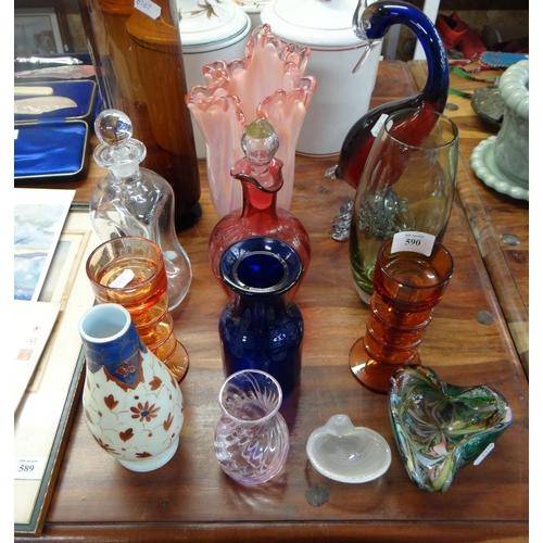 590 - Assorted Art Glass