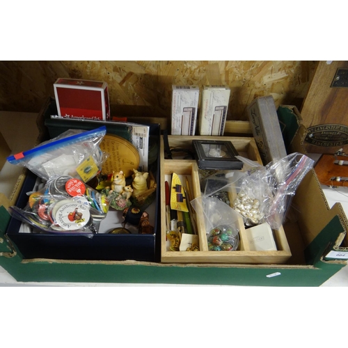 664 - Box - Collector's Pens, Wrist Watches, Pocket Watches, Costume Jewelry, Border Fine Arts, etc