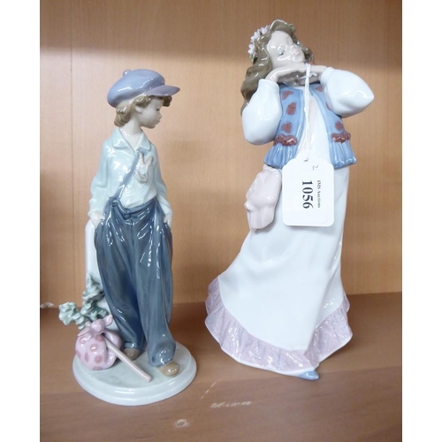 1056 - 2 x Lladro Porcelain Figurines - 6401 