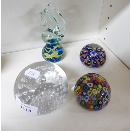1118 - Collection of Assorted Glass Paperweights.
