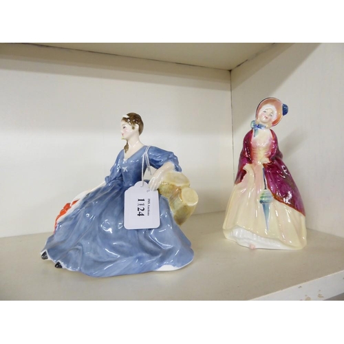 1124 - Two Royal Doulton China Figurines - 