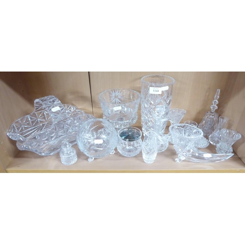 1144 - Large Collection of Glass & Crystal Ware.