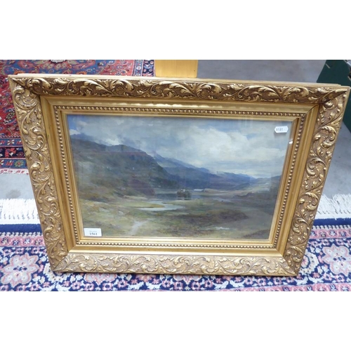 1561 - Framed Oil Painting - Glen Dochart by Duncan Cameron RSA, approx 42 x 28cm.