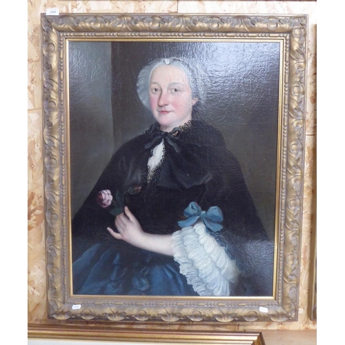 2005 - Framed Oil Painting - Portrait of a Lady, approx 62 x 78cm.
