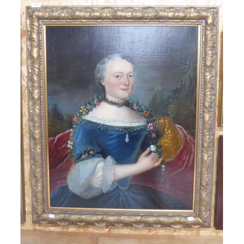 2007 - Framed Oil Painting - Portrait of a Lady, approx 62 x 79cm.