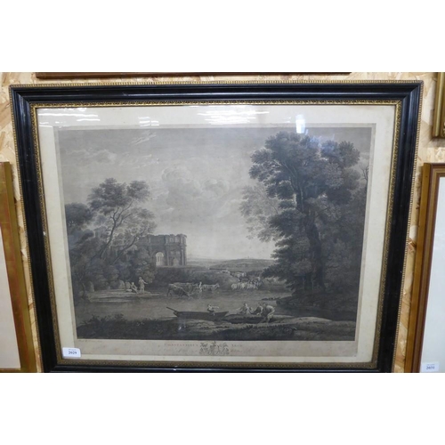 2029 - Antique Framed Engraving - Constantine's Arch, approx 59 x 47cm.