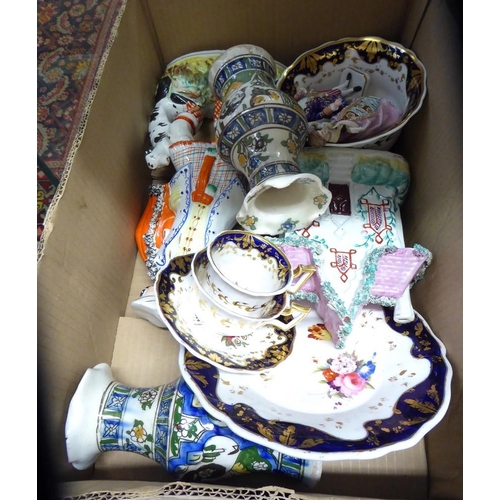 2088 - Box - Figures, Vases, Antique Cabinet Cups & Saucers etc.
