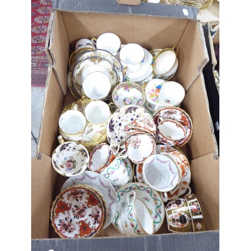 2104 - Box - Assorted China Tea Cups, Saucers etc.
