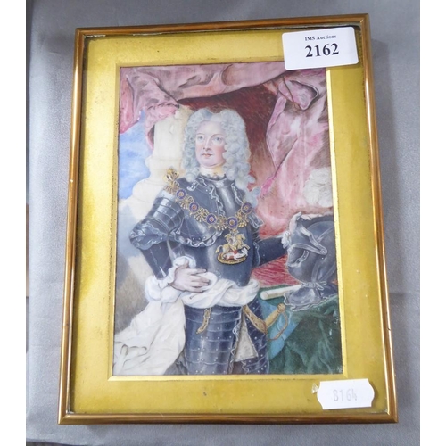 2162 - Small Portrait of Duke of Marlborough, approx 11 x 16cm.
