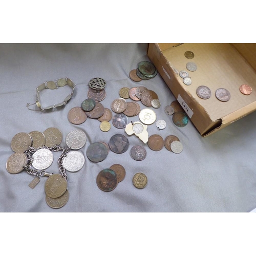 2431 - Coin Bracelets, Brooches etc.