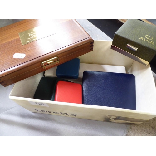 2443 - Box - Assorted Jewellery Cases, Boxes etc.