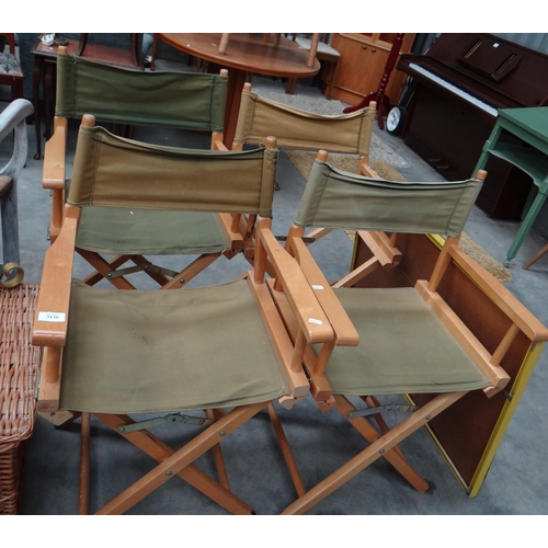 3126 - 4 Directors Chairs (as found)