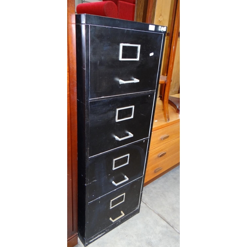 3165 - Metal 4 Drawer Filing Cabinet