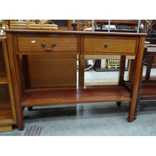 3174 - Chinese Rosewood Console Table with Drawers