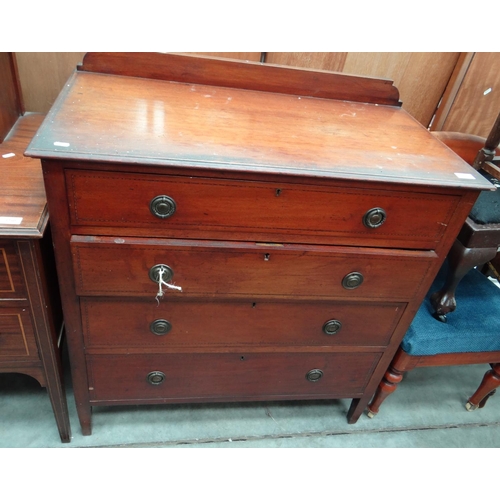 3251 - Mahogany Edwardian 4 Drawer Chest