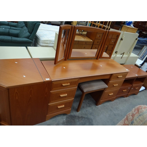 3299 - Bedroom Suite- Dressing Table, Pair Of Bedsides & Corner Cabinet