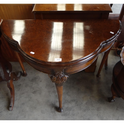 3519 - Walnut Fold Over Tea Table