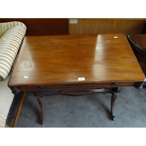 3520 - Mahogany Center Table With Drawer