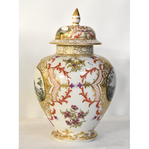 1194 - Augustus Rex Porcelain Jar & Cover, approx 30cm tall.