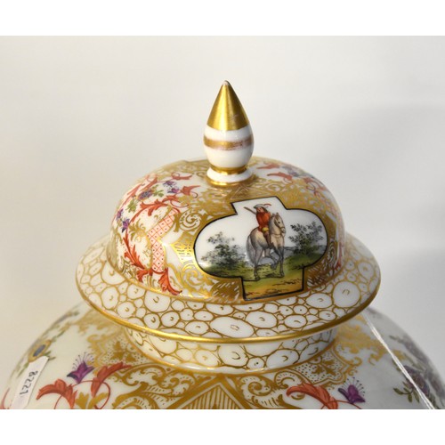 1194 - Augustus Rex Porcelain Jar & Cover, approx 30cm tall.