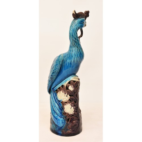 1474 - Chinese Glazed Pottery Hoho Bird, approx 35cm tall.