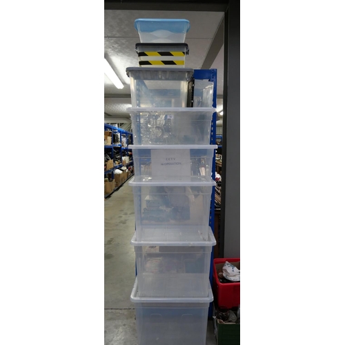 346 - 9 Assorted Storage Containers