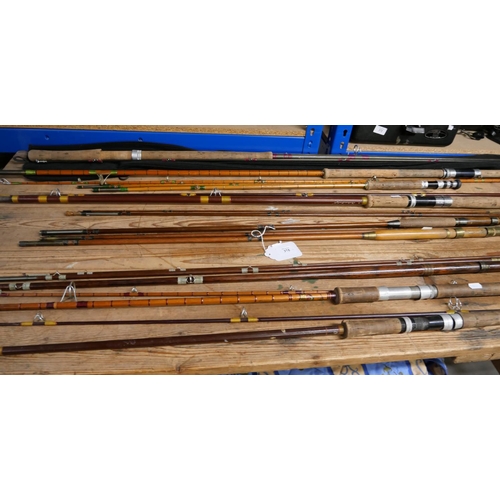 375 - 9 Assorted Fishing Rods