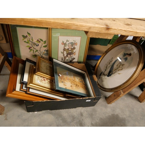 383 - Box - Assorted Prints and Frames