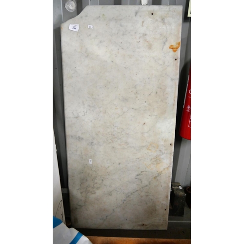 398 - Marble Slab (107cm X 51cm) - loss to corner