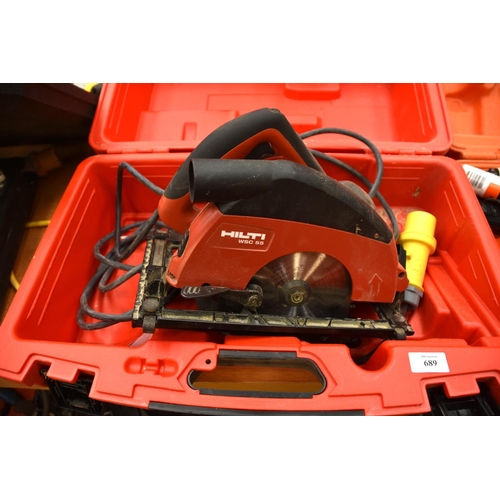 689 - Hilti 110v Circular Saw