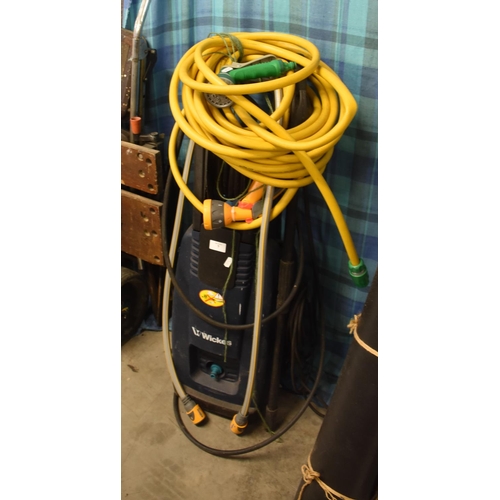 7 - Wicks Pressure Washer and Hozelock Hose and Attachments