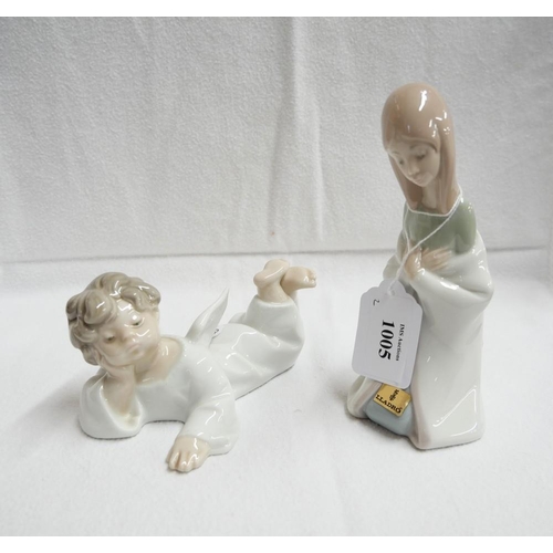 1005 - Two Small Lladro Porcelain Figurines.