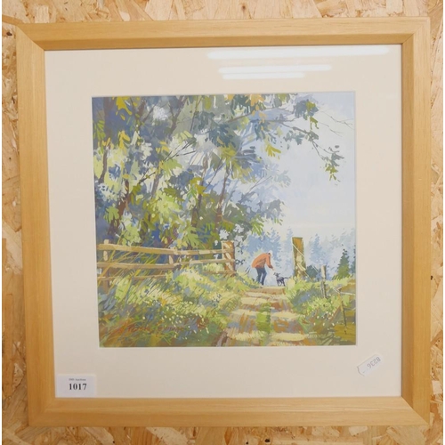 1017 - Framed Watercolour - 